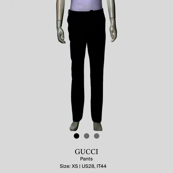 Gucci Other - Gucci men black dress pants size 28